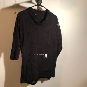 Reebok Spartan Open Back 3/4 Sleeve Hoodie